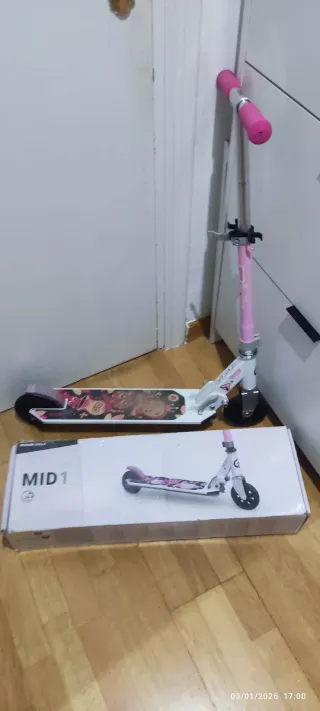 Patinete infantil rosa ocelo mid 1