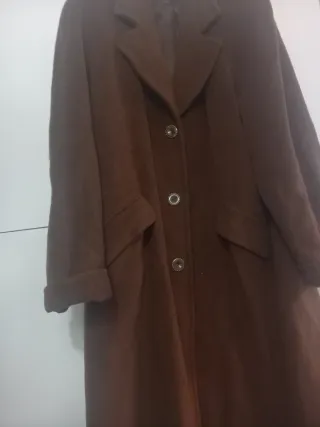 Cappotto lungo lana marrone