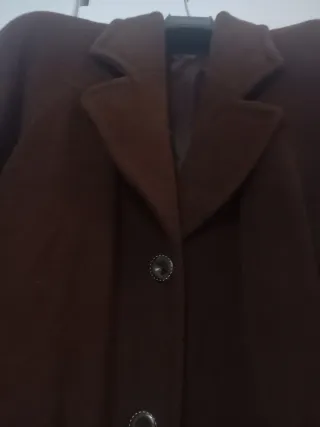 Cappotto lungo lana marrone