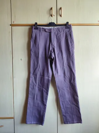 Pantalone uomo prugna sbiadito Peter & Sons (S)