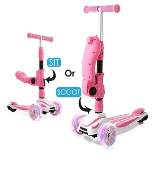 Patinete infantil con asiento