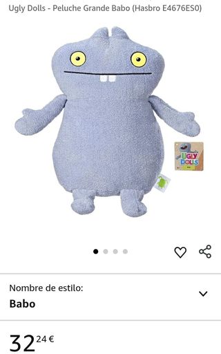 Hasbro UglyDolls Muñeco de Peluche Babo, 22 cm