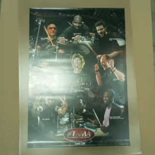 Poster delle famose batterie Tama.