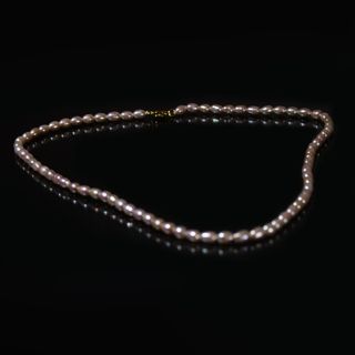 Collar Perlas Cultivadas Ovaladas Peach Cierre Oro