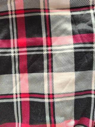 Vestido punto cuadros beige S/M