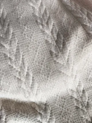 Vestido punto cuadros beige S/M