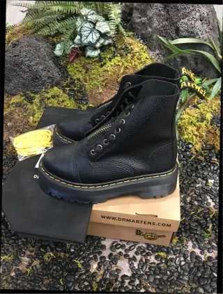 Botas Dr. Martens Negras Cremallera