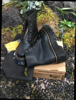 Botas Dr. Martens Negras Cremallera