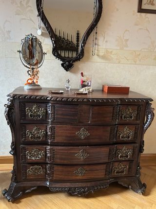 Cómoda Secreter Portuguesa Antigua