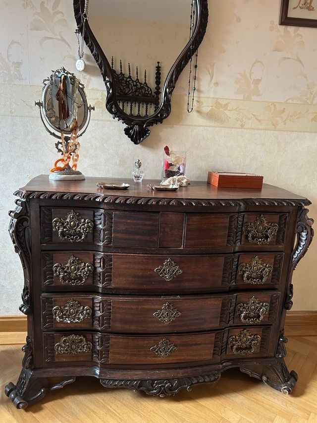 Cómoda Secreter Portuguesa Antigua