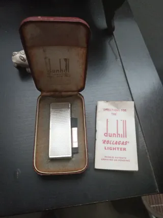 Mechero Dunhill Rollagas Vintage Coleccionista