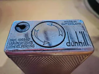 Mechero Dunhill Rollagas Vintage Coleccionista