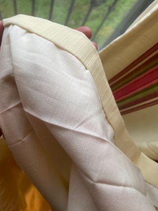 Cortina de tela con rayas de muy buena calidad