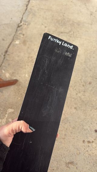 Pizarra negra con soporte