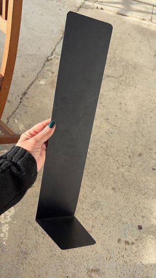 Pizarra negra con soporte