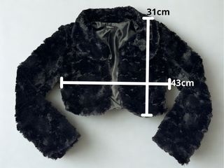 Chaqueta pelo negra - S - USO x1