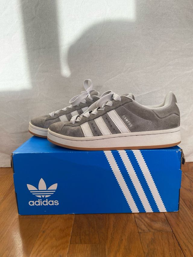 adidas gazelle silver green womens Adidas Campus 00s | Men's | Grey/White/White/Gum main image 0