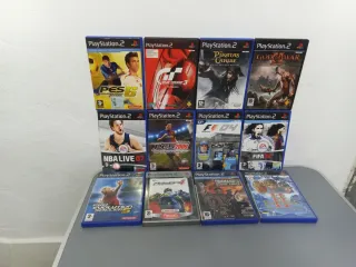 Lote 110Juegos PS2 (PES, FIFA, God of War, etc.)