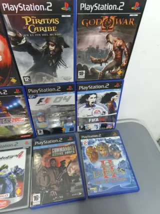 Lote 110Juegos PS2 (PES, FIFA, God of War, etc.)