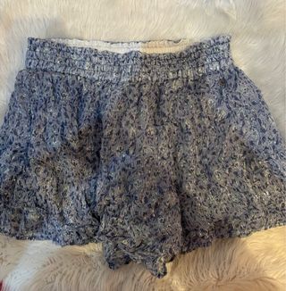 Falda Pantalón Brownie Azul y Dorado