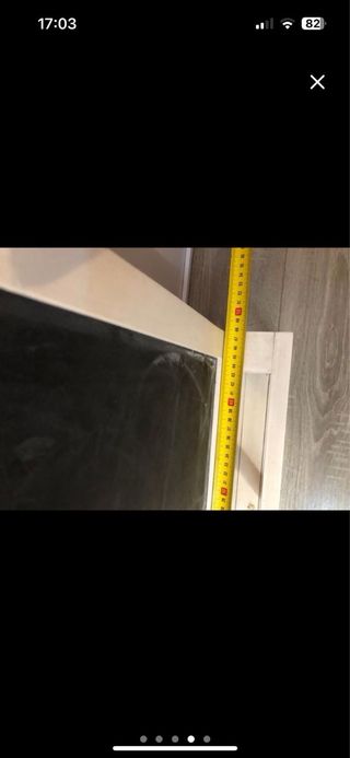 Pizarra Ikea con estante