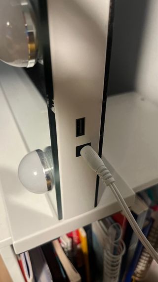 Espejo de tocador con luces LED