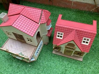 Casa Ático Secreto + Casa Campo + luces Sylvanian