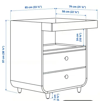 Cambiador Ikea MILRRA