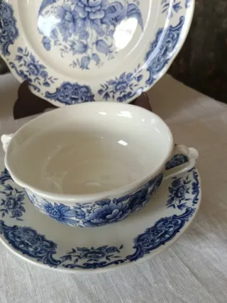 Piezas antiguas porcelana vajilla Pontesa