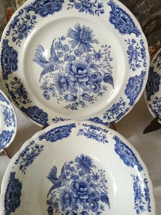 Piezas antiguas porcelana vajilla Pontesa