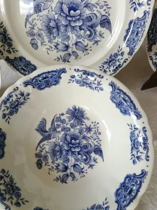 Piezas antiguas porcelana vajilla Pontesa