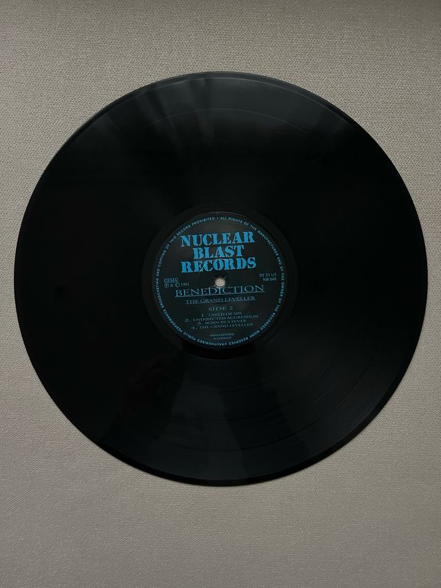 Vinilo de Benediction “The Grand Leveller”
