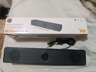 Barra de Sonido Negra para TV/PC nueva