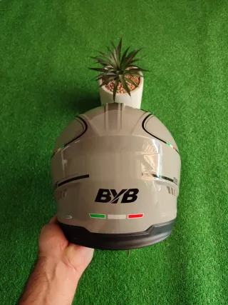 Casco Moto Jet Talla L Gris Unisex