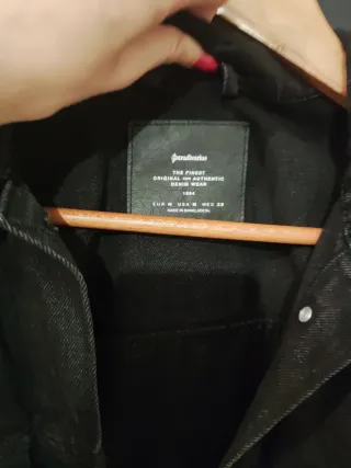 Cazadora vaquera oversize negra