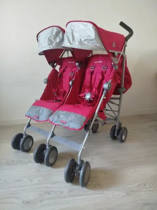 Carrinho Gêmeos Maclaren Twin Techno
