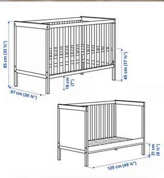 Cuna Ikea Sundvik Blanca