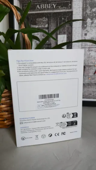 Reproductor MP3, 64GB y Bluetooth 5.3