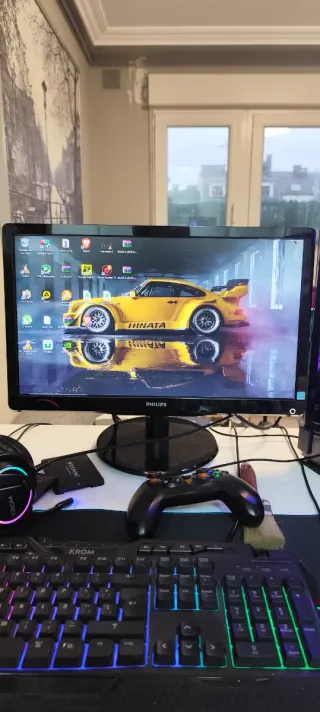 Monitor Philips 18,5 Negro pc ordenador