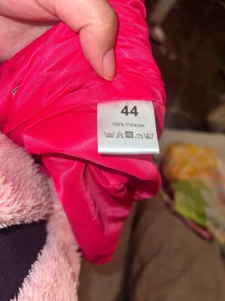 Vestido fiesta rosa con flores