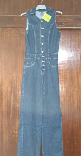 Mono vaquero largo mujer