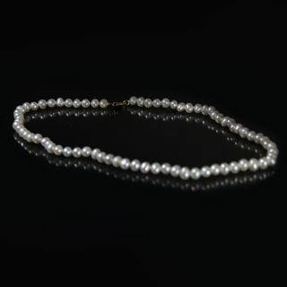 Collar Perlas Cultivadas Redondas, Cierre Oro