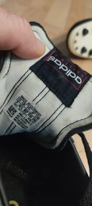 Adidas Kaiser 5 Botas Fútbol Piel Negra