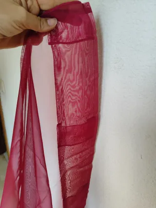 Cortinas semitransparentes rosa fucsia