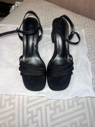 Sandalias de plataforma negras