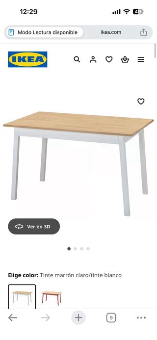 Mesa y 4 Sillas Comedor Ikea