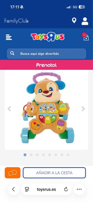 Andador primeros pasos Fisher Price