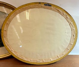 Cuadros Ovales Invierno y Otoño Dorados