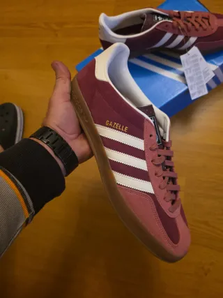 Adidas Gazelle Hombre Marrón/Rosa