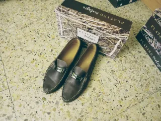 Zapatos mocasines mujer marrones